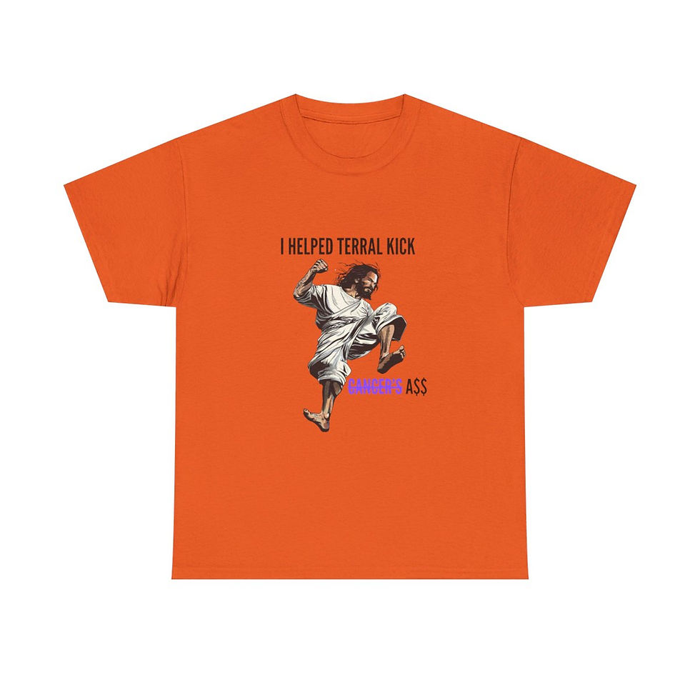 Thumbnail: Terral's Kicking Cancer's A$$ Tee - Black Logo