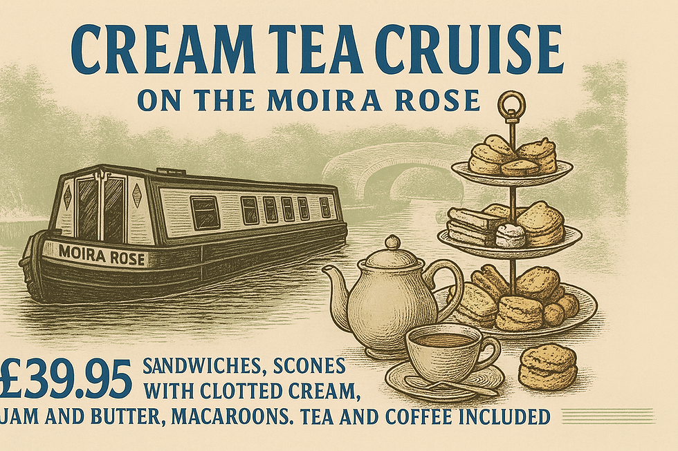 Cream Tea aboard the Moira Rose
