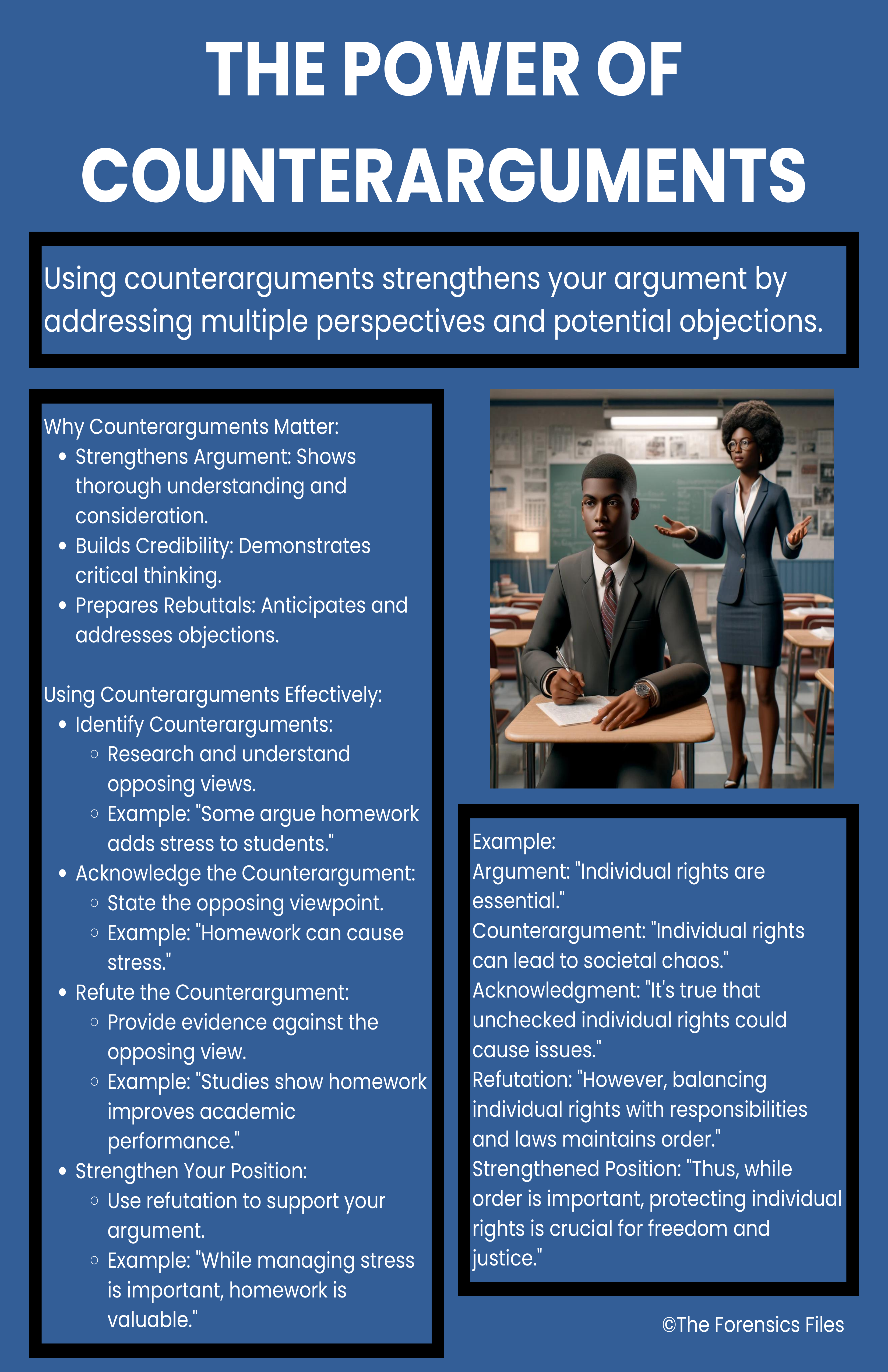 Power of Counter Arguments - Argumentation Poster