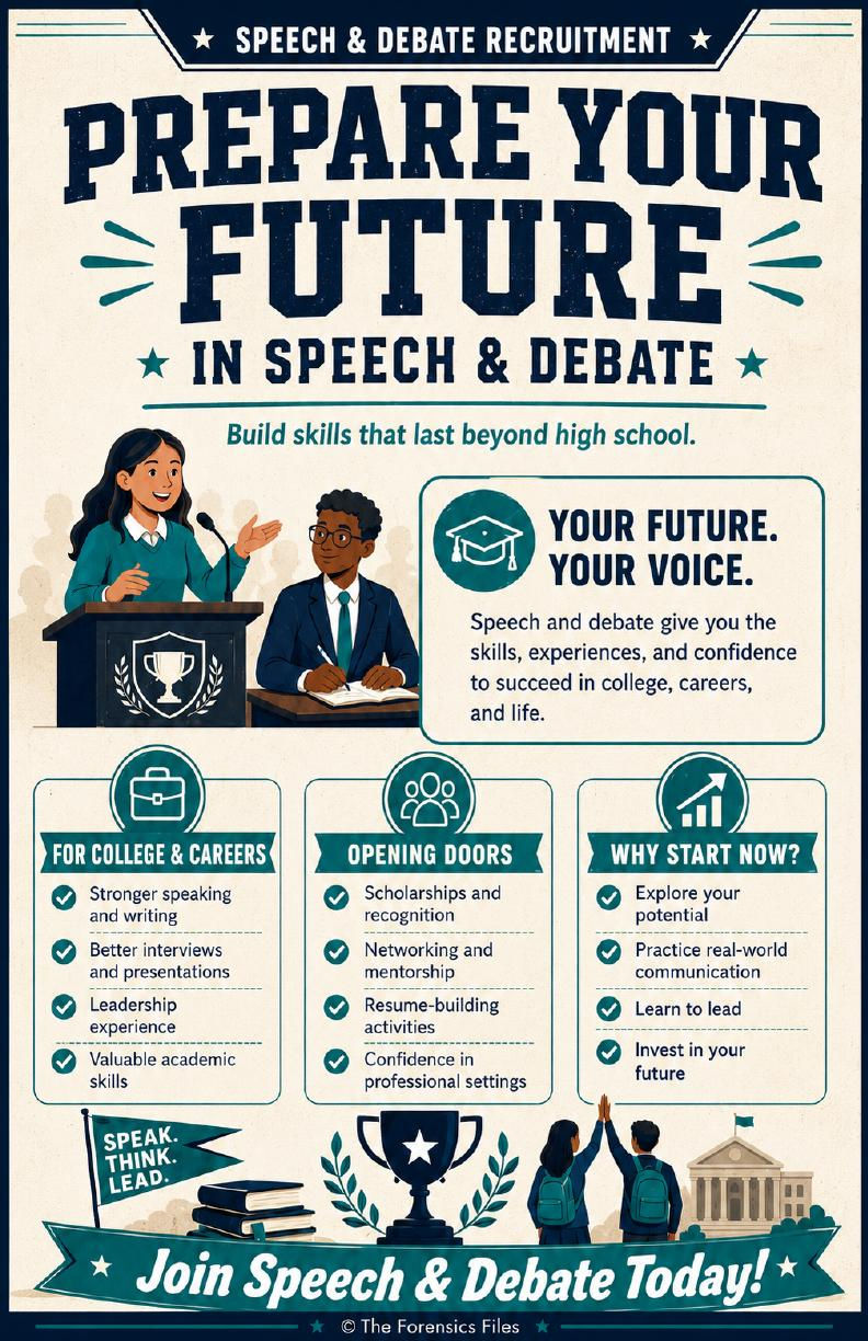 Prepare Your Future in Speech & Debate - Recruitment Poster