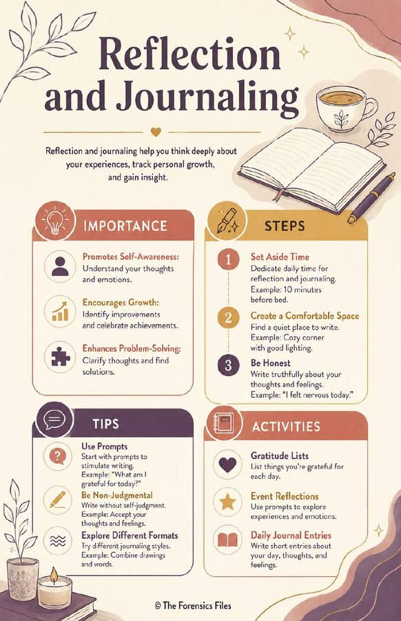 Reflection and Journaling - Intrapersonal Communication Poster