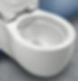 Rimless toilet inside