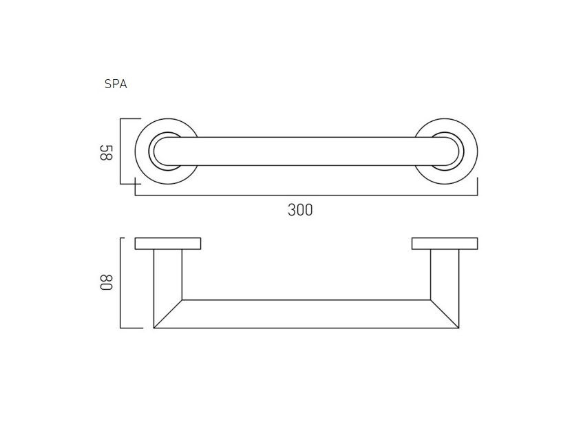 Thumbnail: Vado SPA 300mm Grab Rail