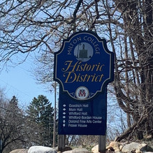 Located in the historic district.