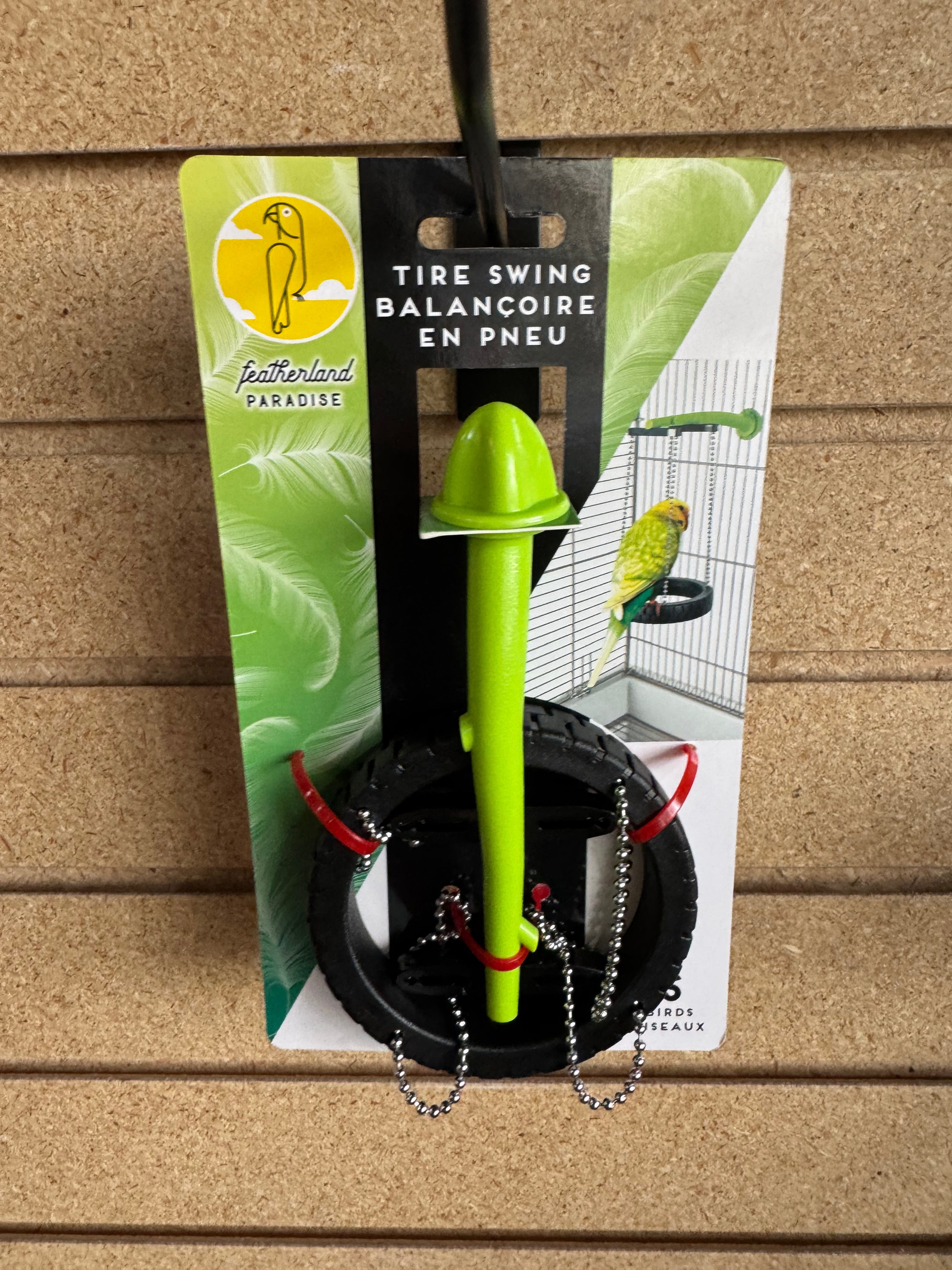 Fatherland Paradise- “Tire” Swing Bird Toy 