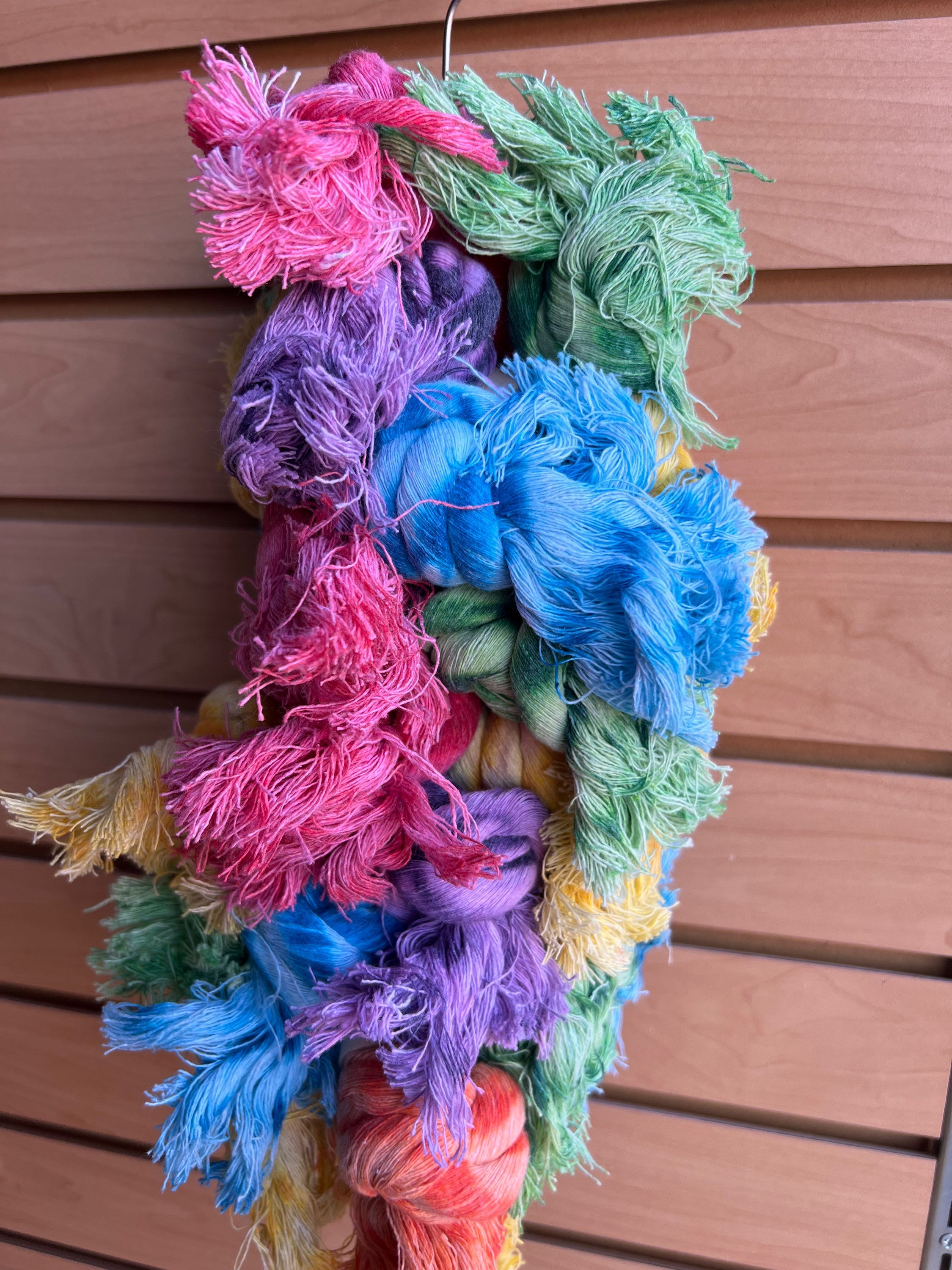 A&E- Large Woolly Monster Bird Toy