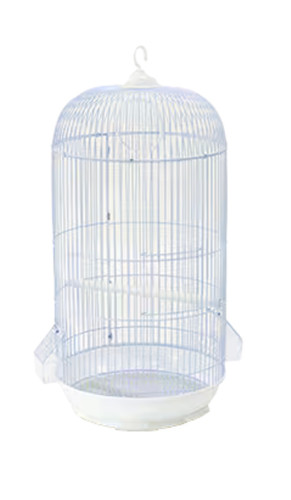 Image showcasing New - A&E 12”x26” Round Bird Cage with Stand | Birdie Bird Aviary