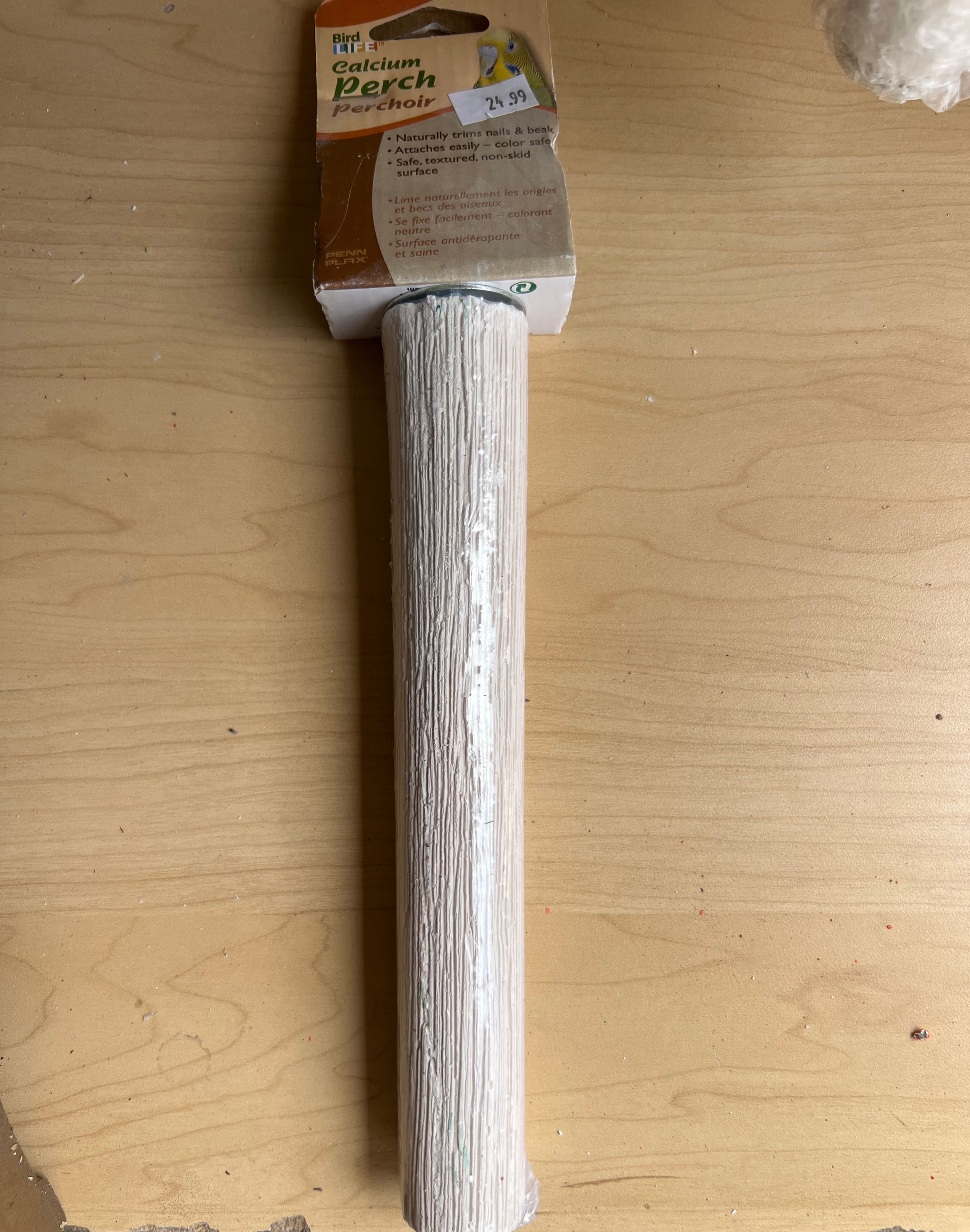 Penn Plax - White Calcium Perch Perchoir 