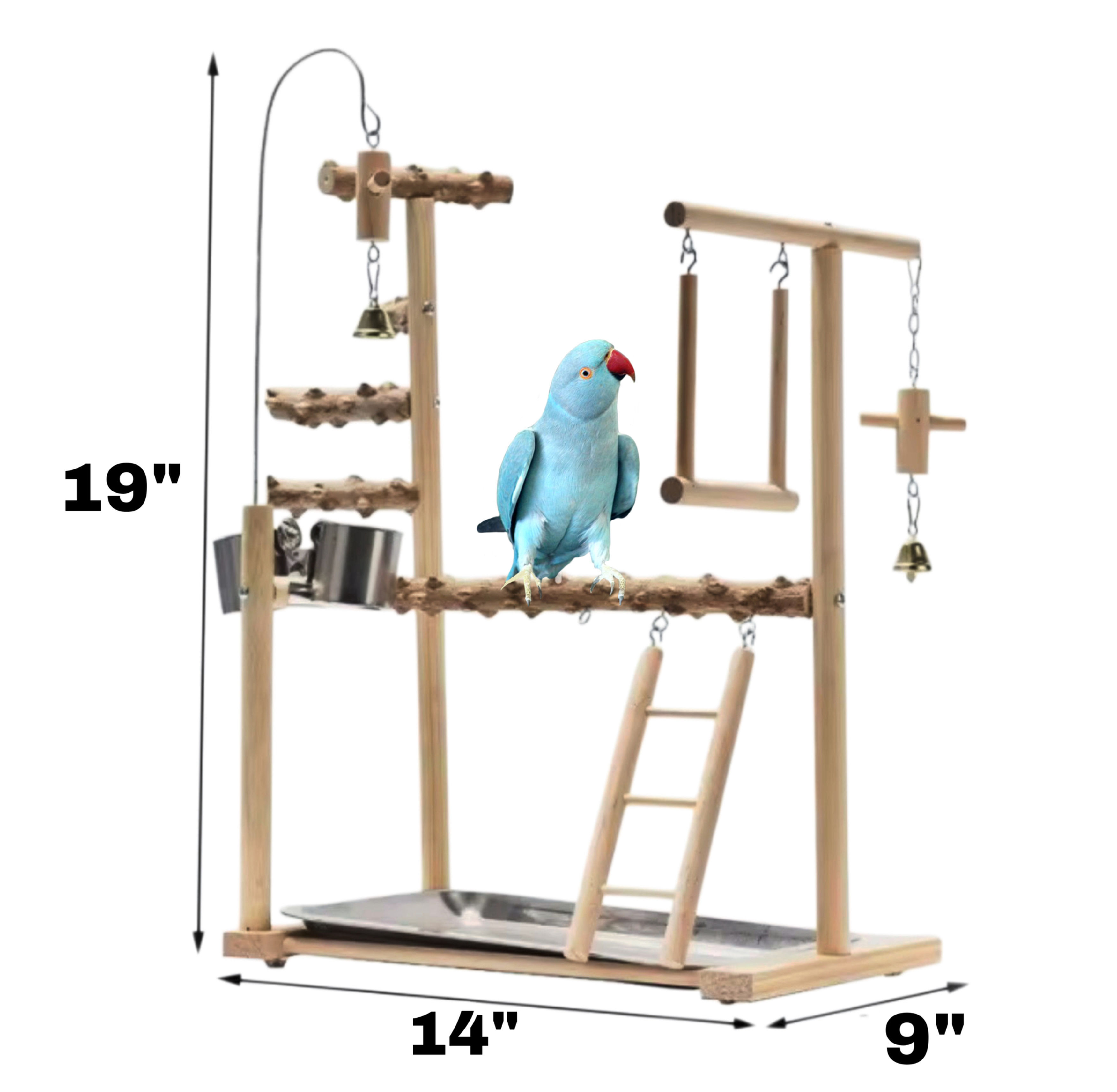 New- 19”x14”x9” Bird Playstand