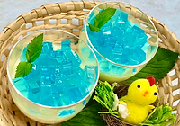 梅雨時期限定 あじさいプリン