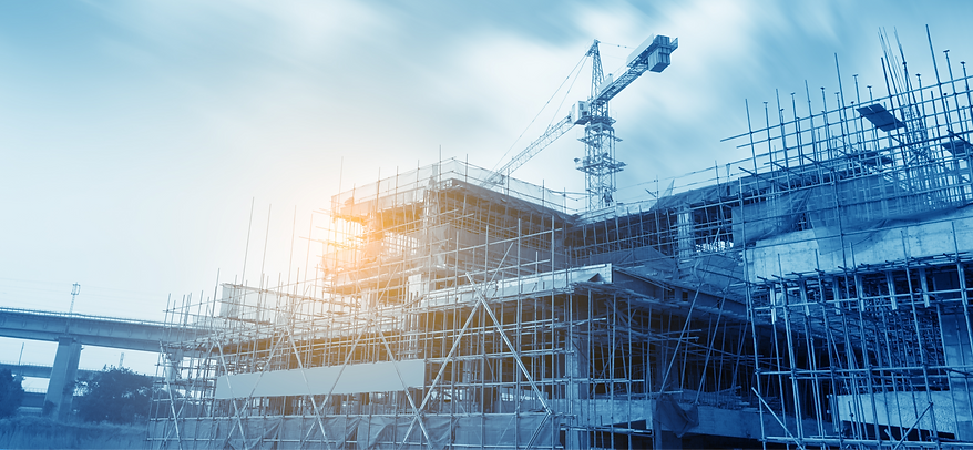 建築現場の足場