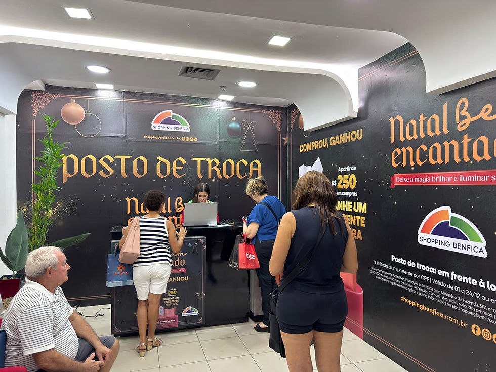 Campanha de Natal do Shopping Benfica inclui presente da Natura como brinde