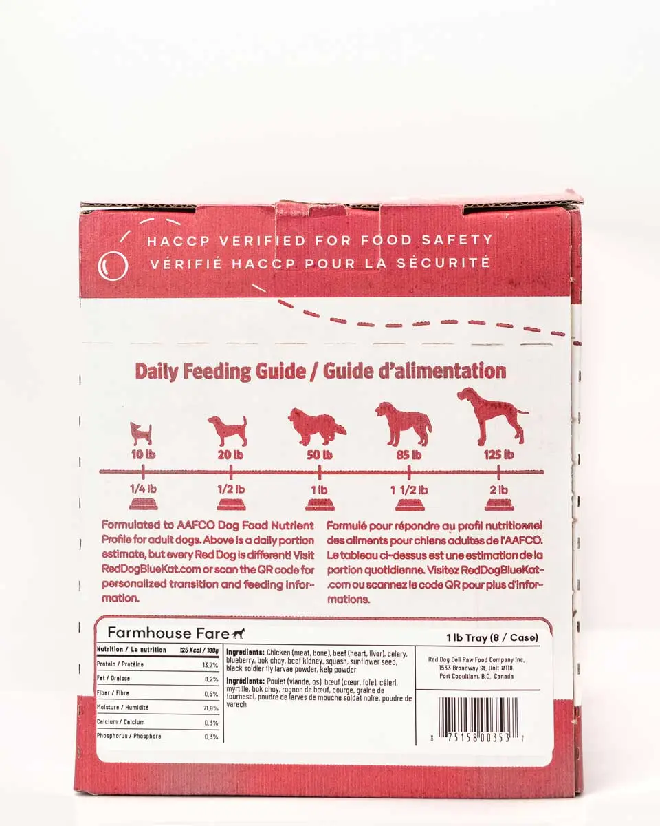 Red Dog Blue Kat Back Portion Guide