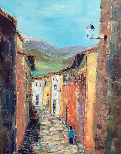 Sunlit Stones 16x20