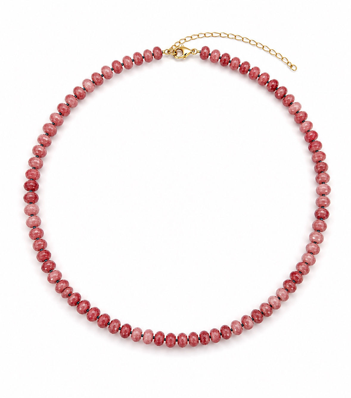 THE COLOR CRUSH PINK Quartz Beaded Necklace