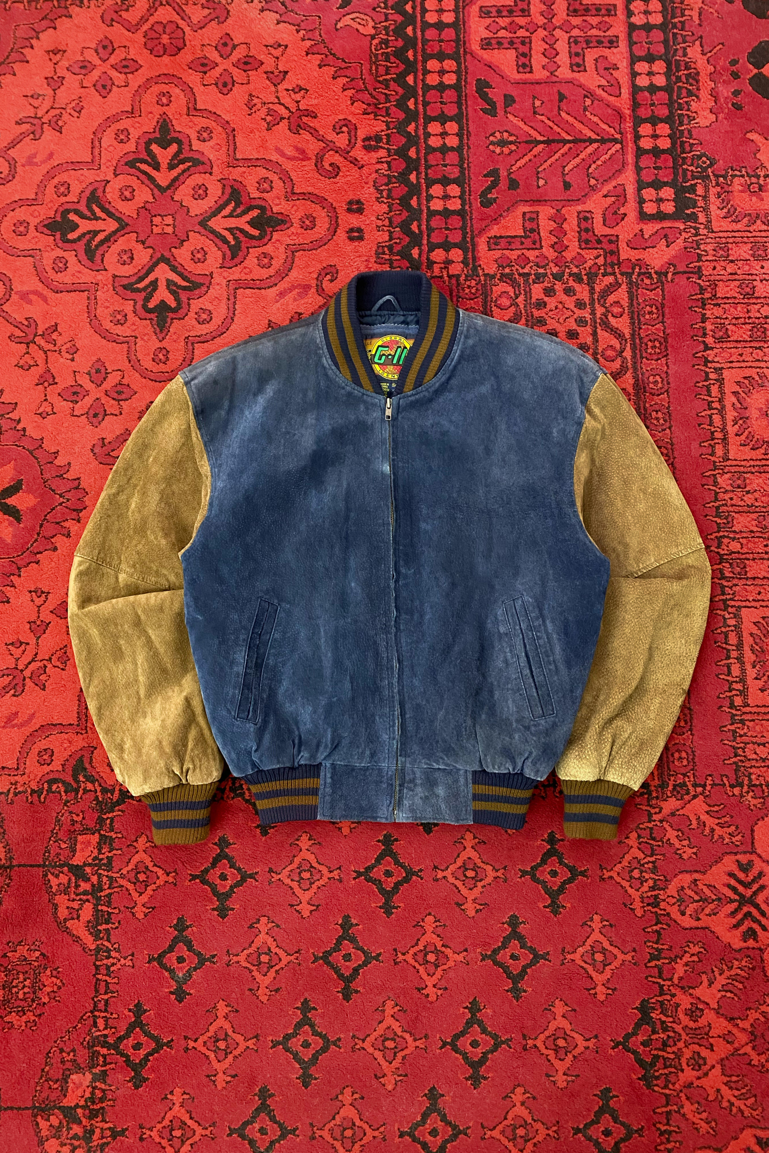 Vintage suede varsity coat size M-L