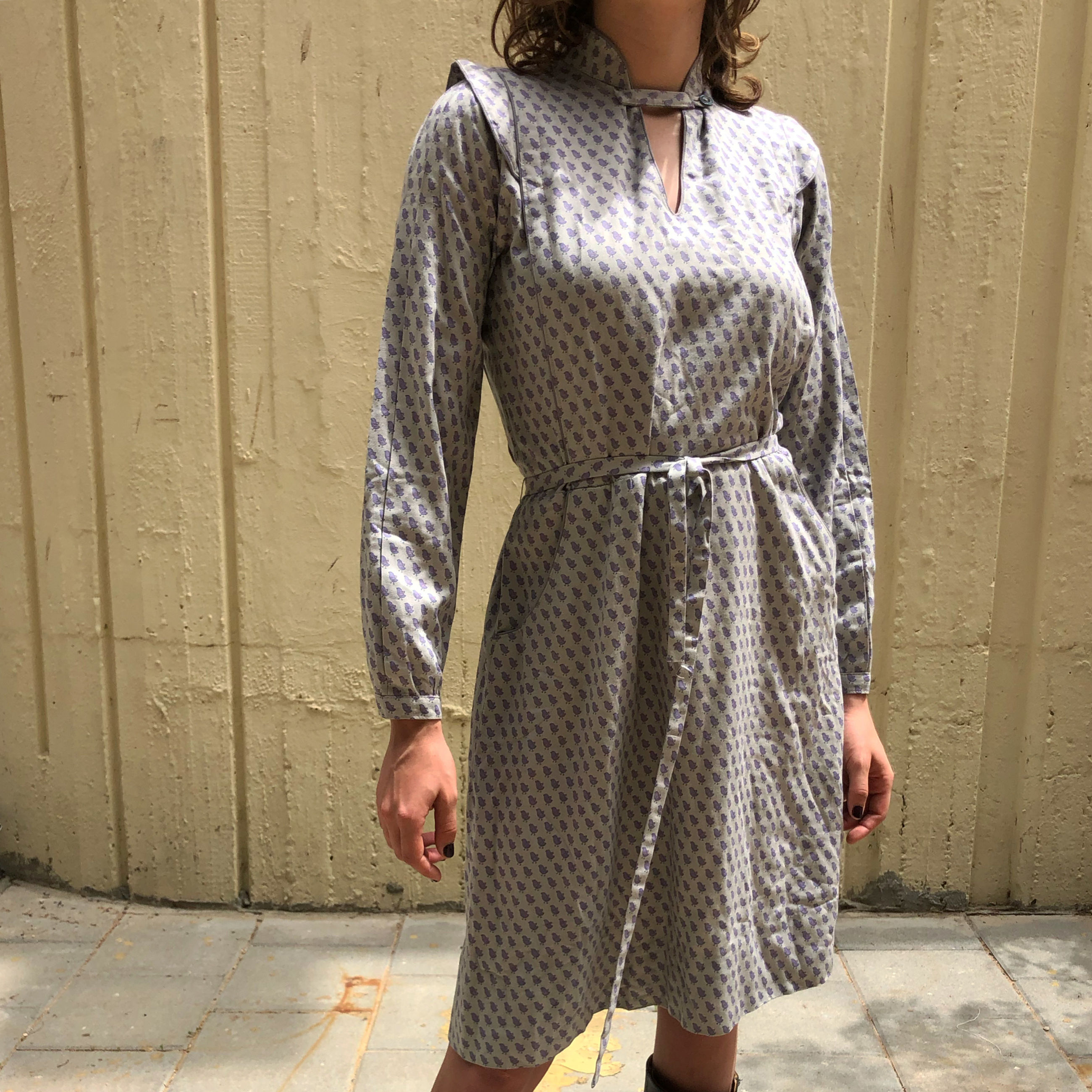 70s Portugalian patterned dress size S