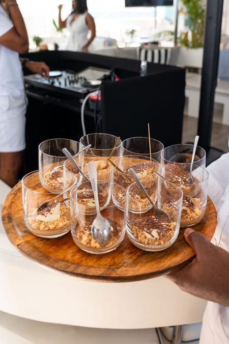 Food at the Glory event on the Mirage in Cape Town