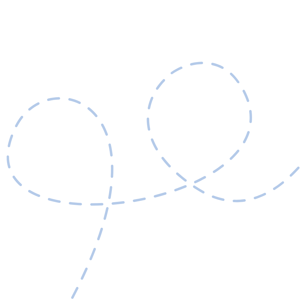 Dotted line illustration