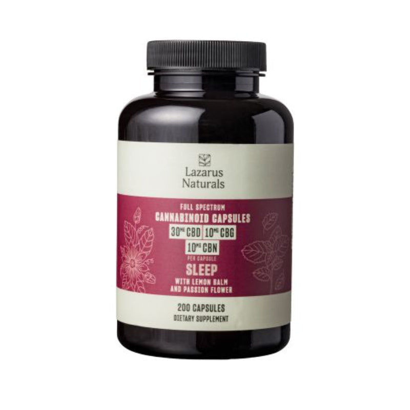 Thumbnail: Lazarus Naturals - CBD Capsules - CBD:CBG:CBN Sleep Capsules - 30mg:10mg:10mg