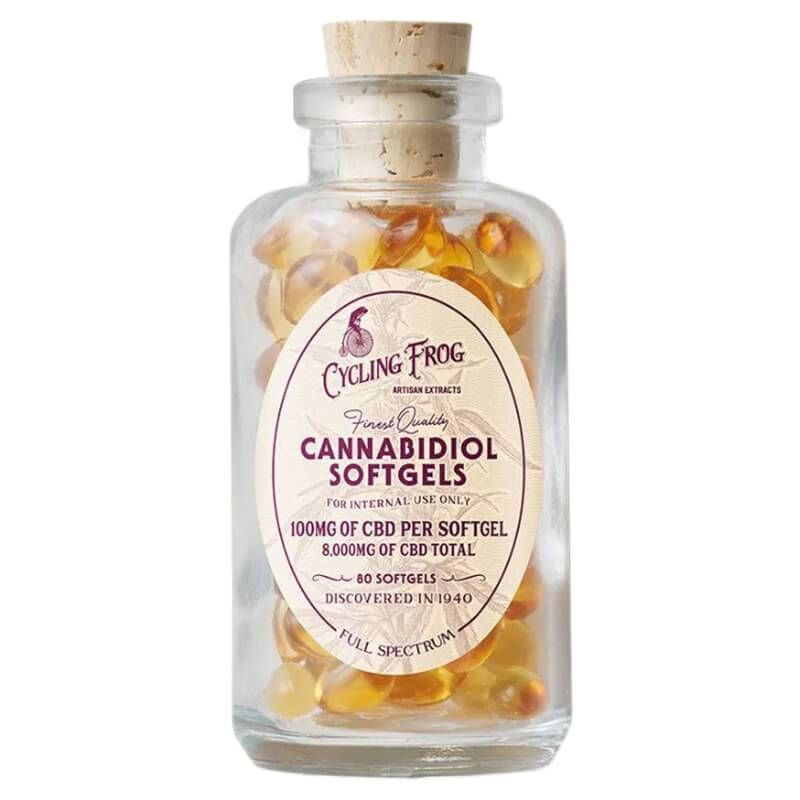 Thumbnail: Cycling Frog - CBD Capsules - Full Spectrum Cannabidiol Softgels - 100mg