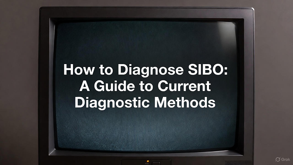 How to Diagnose SIBO: A Guide to Current Diagnostic Methods to SIBO Testing