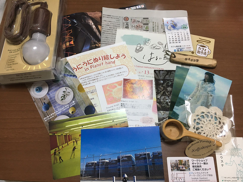訪れたお店で購入したもの、頂いたもの