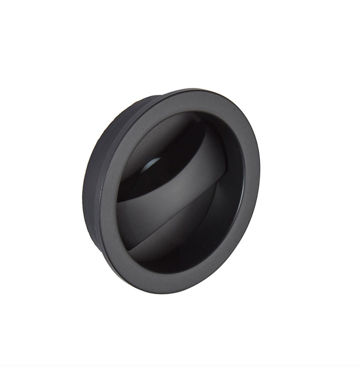 Ironmongery Aries Matt Black Pocket Door Privacy Handle