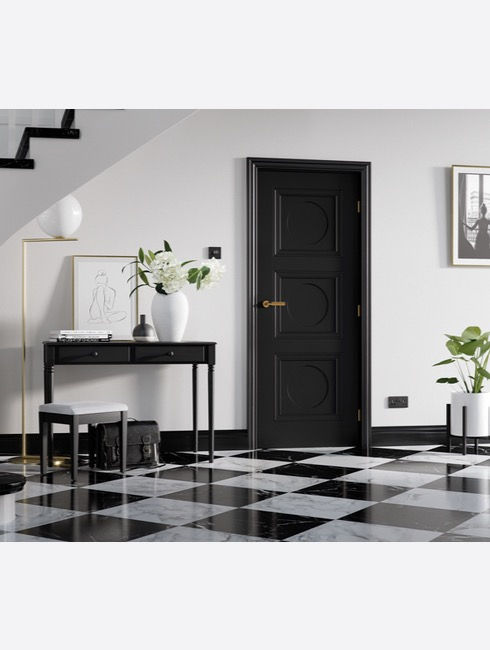 BLACK ANTWERP 3P Fire Door