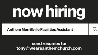 Now Hiring | FACILITIES ASSISTANT - ANTHEM MERRILLVILLE (PART-TIME)