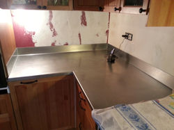 Plan de travail inox serrurerie chau