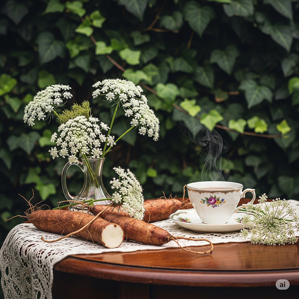 Yam's Root and Queen Anne's Lace