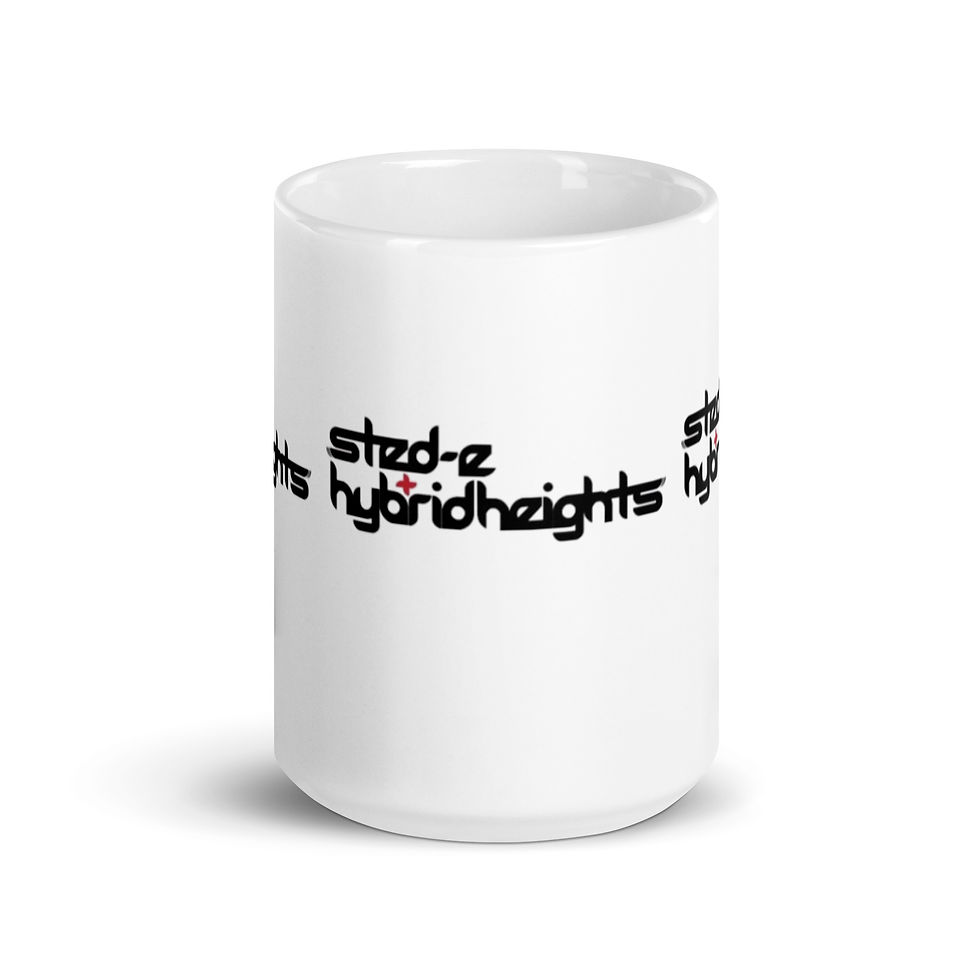 Thumbnail: STED-E & HYBRID HEIGHTS - White Glossy Mug