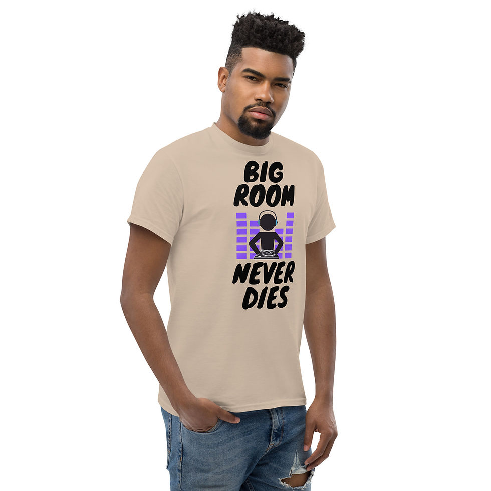 Thumbnail: BIG ROOM NEVER DIES - Unisex Classic Tee (Light)