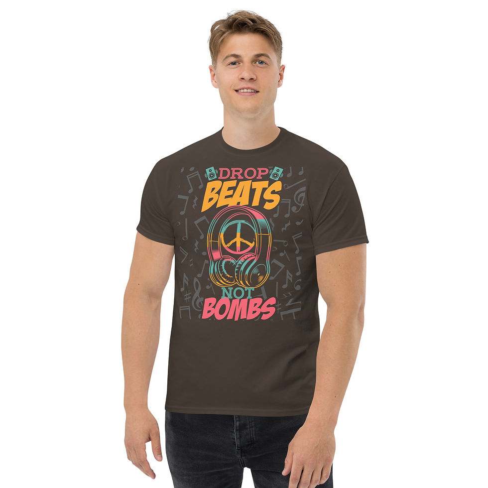 Thumbnail: DROP BEATS NOT BOMBS - Unisex Classic Tee