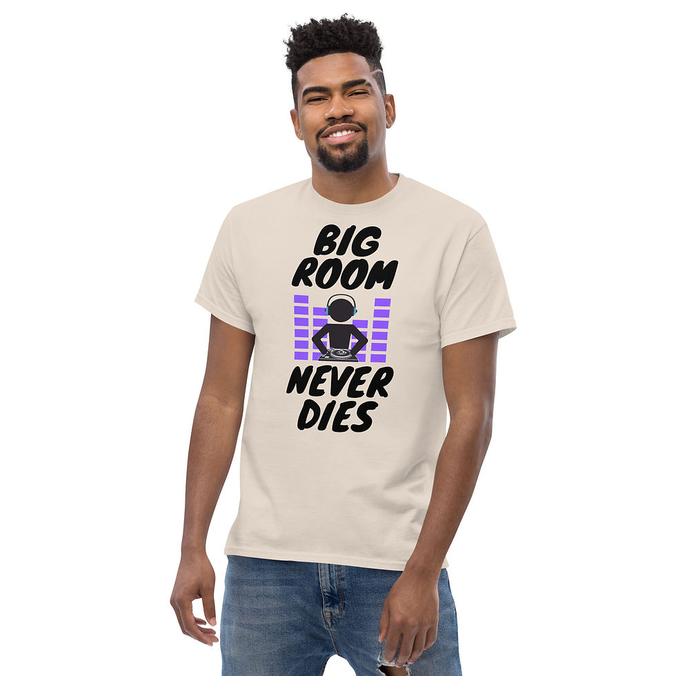 Thumbnail: BIG ROOM NEVER DIES - Unisex Classic Tee (Light)