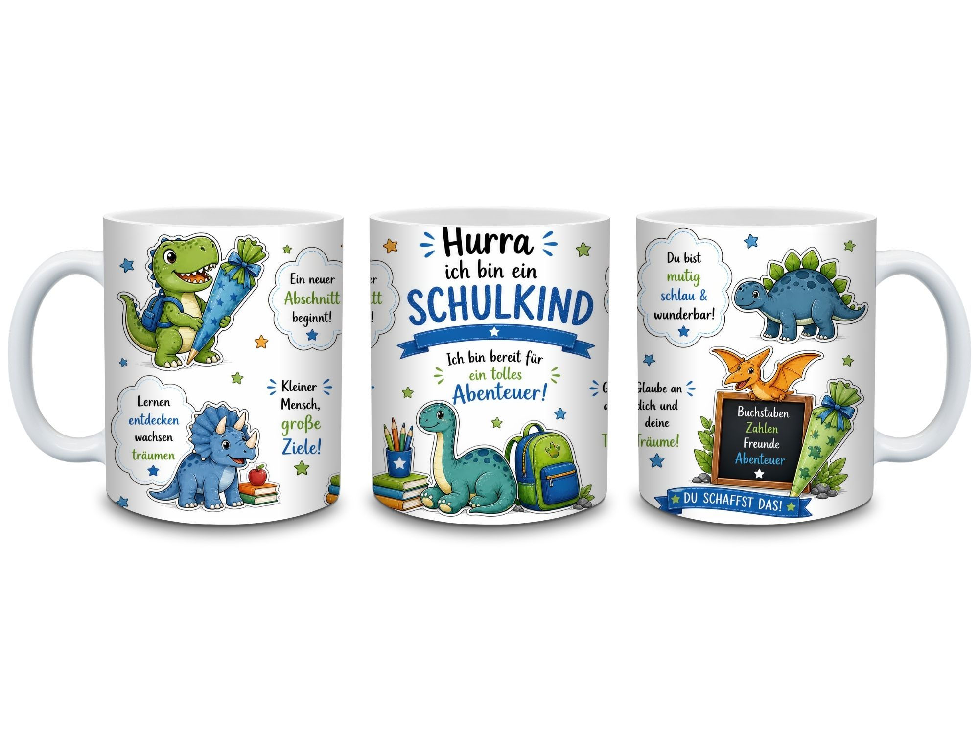 Tasse - Schulkind - Dino