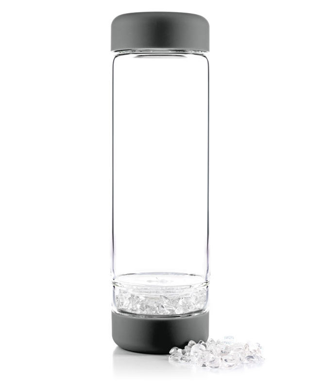 Thumbnail: VitaJuwel INU! Gem Water Bottle with Quartz