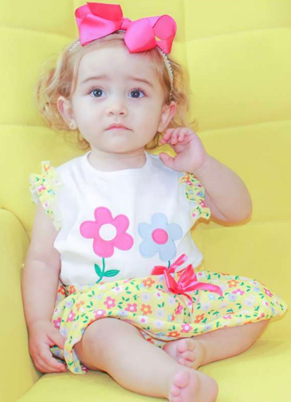 Conjunto floral falda pantalón 