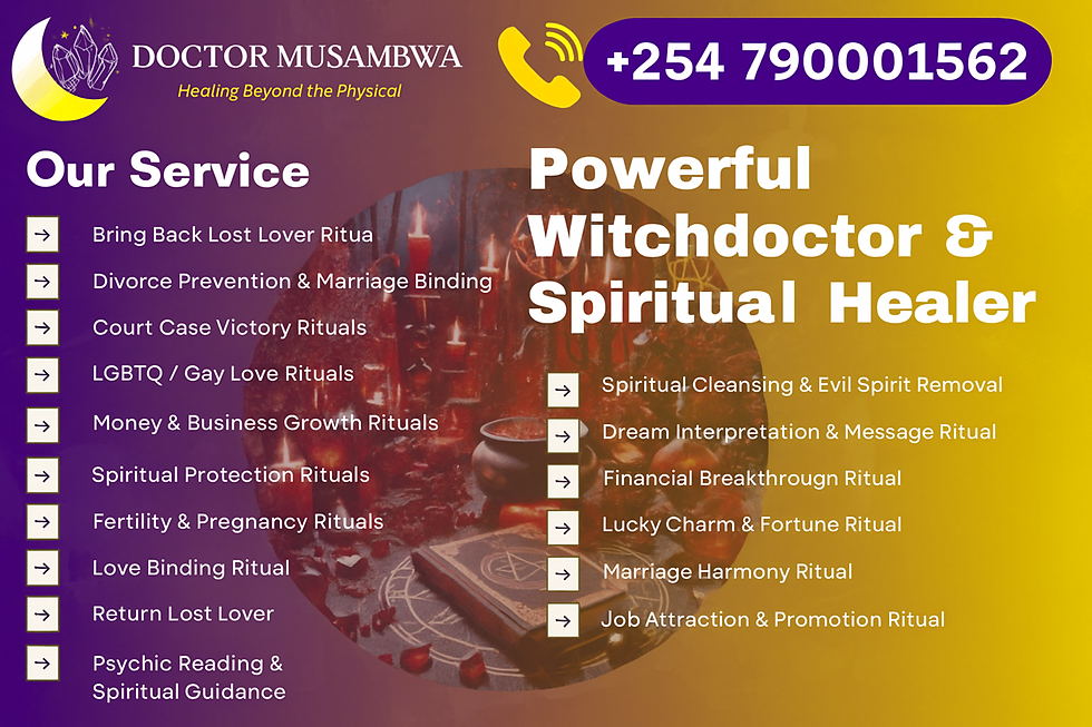 Voodoo Witch Doctor | Return My Ex | Witch Doctor