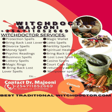 Powerful Witch Doctor | Love ritual Caster