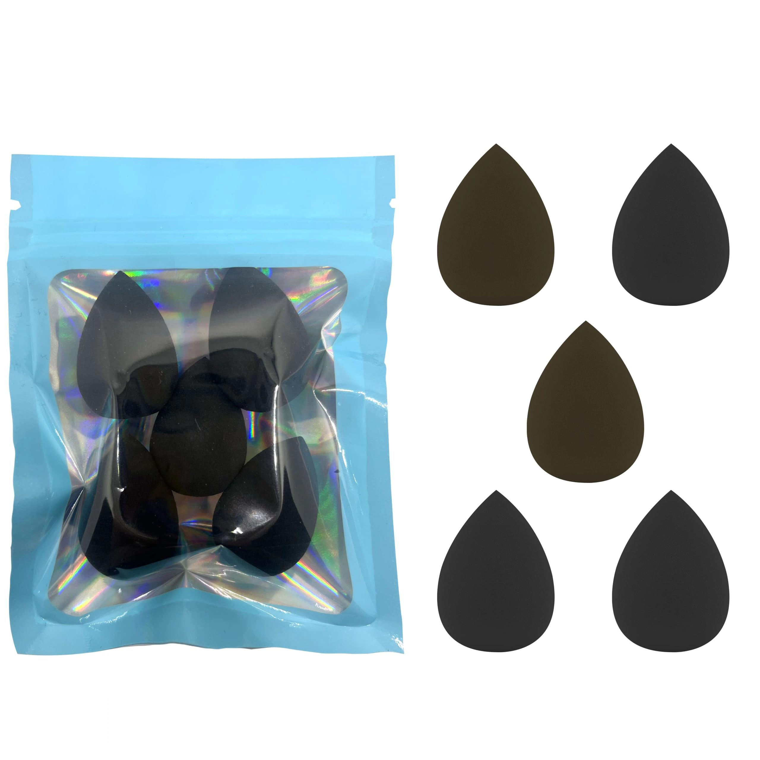 5PCS Mini Beauty Blender Mini Makeup Sponges Soft and Flexible Multi Colored Bea