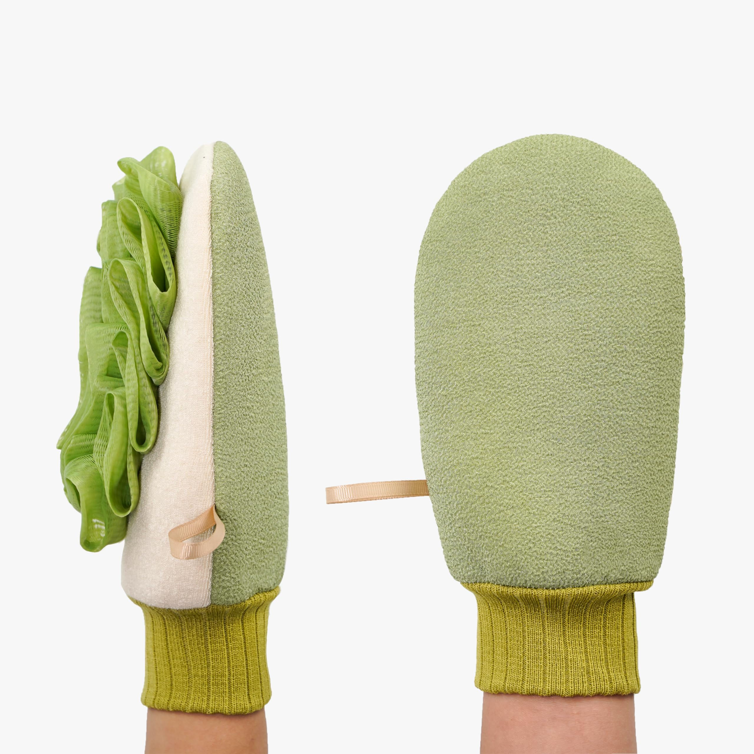 Deep Exfoliating Glove for Shower Double-Sided Exfoliating MittMassage Body Scru