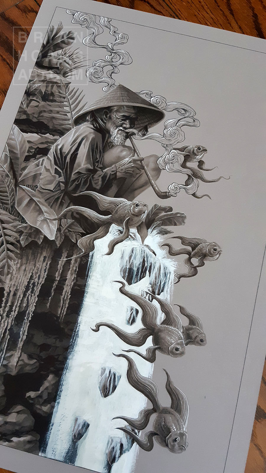 Thumbnail: Peaceful 13"x20" Original Art
