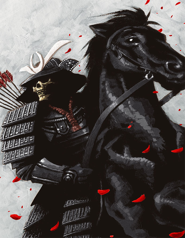 Thumbnail: The Dark Samurai original artwork 11"x17"