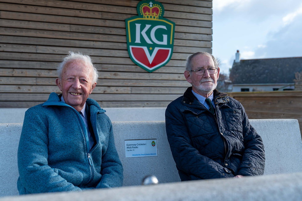 Benches Celebrate Two Guernsey Cricket Legends