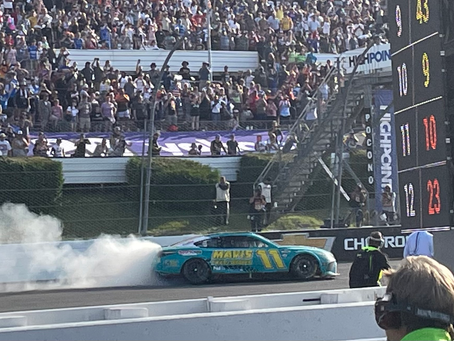 Deja Vu? Denny Hamlin Wins Classic at Pocono After Late-Race Squabble with Kyle Larson