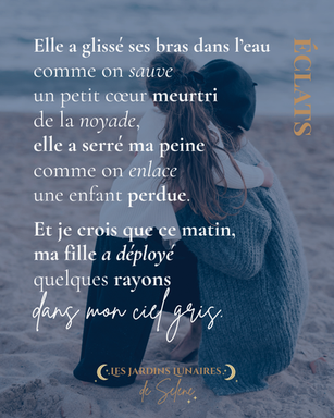 Ce n’est pas de ta faute, maman.