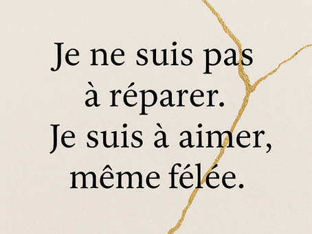 À l’endroit de la fêlure