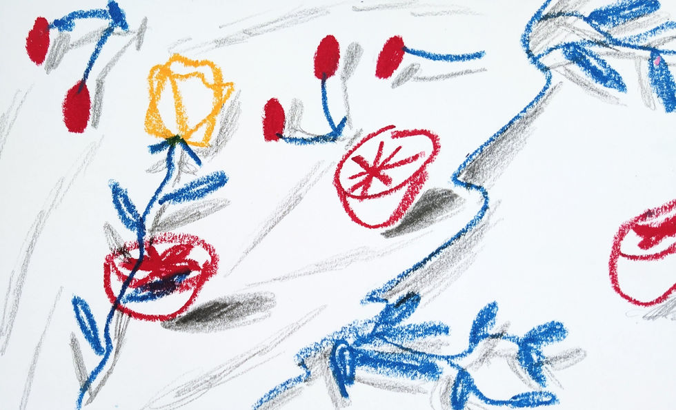 flowers and cherries